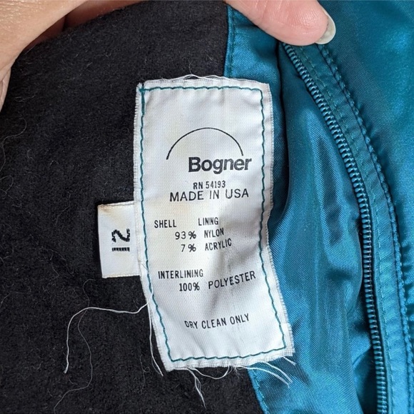 Vintage Bogner Ski Snow Puffer Jacket Black Purple Pink Teal 12 RUNS SMALL - Picture 11 of 13